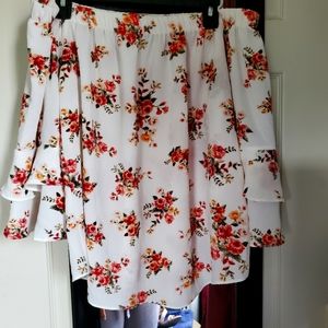 Floral Off the Shoulder Top